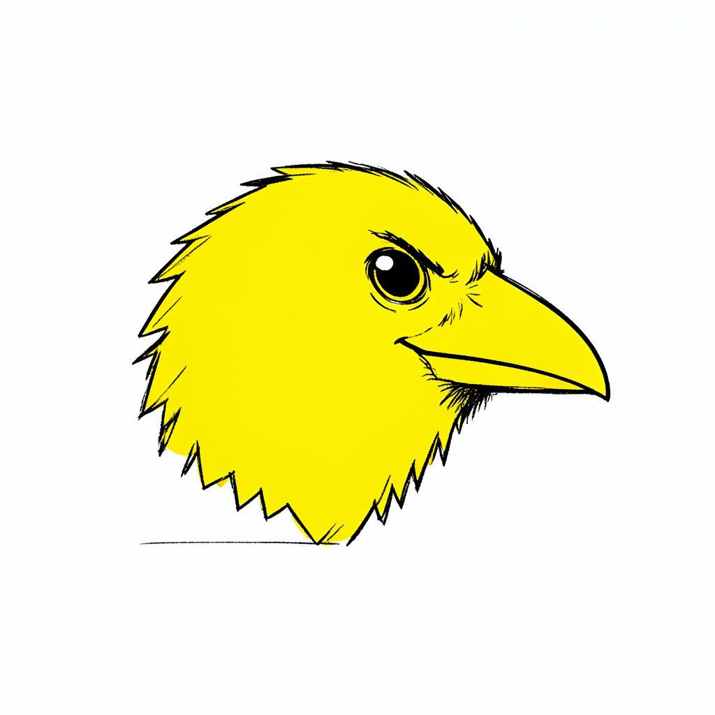 Louisville Mini Maker Faire logo — a stylized bird head in bright yellow and pink