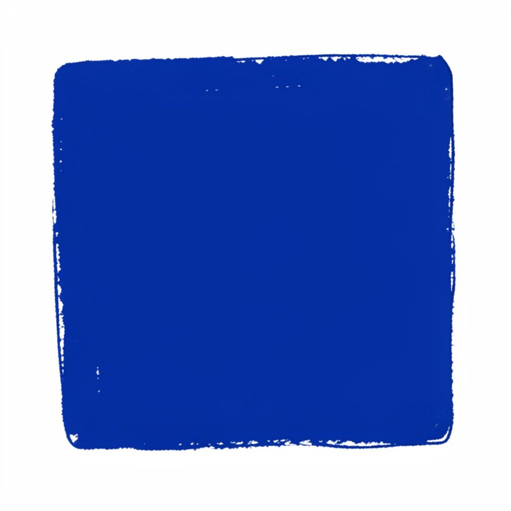 A hand-drawn ink illustration of a deep blue abstract pattern with swirling mechanical motifs